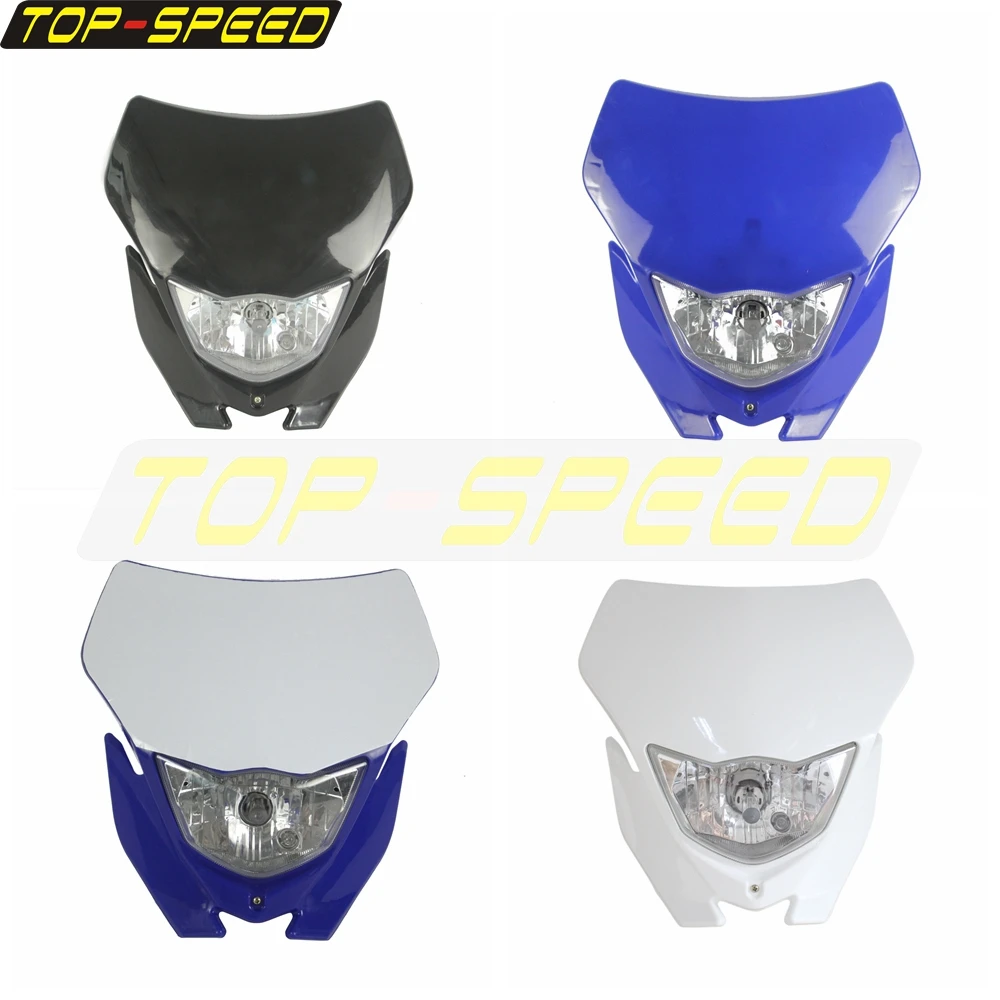 Off Road Head Lamp Foglight High Low Motocross Headlight For Yamaha WR WRF TTR TT-R Kawasaki KLX KX Honda CRF Husqvarna TE FE