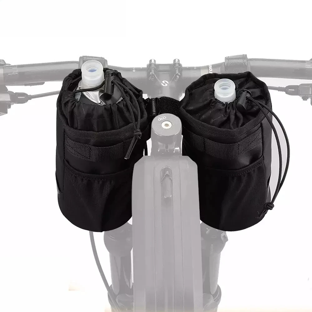 

New 2026 Bicycle Bag Cycling Water Bottle Carrier Pouch MTB Bike Insulated Kettle Bag Riding Handlebar 1pc or 2pcs Accessories