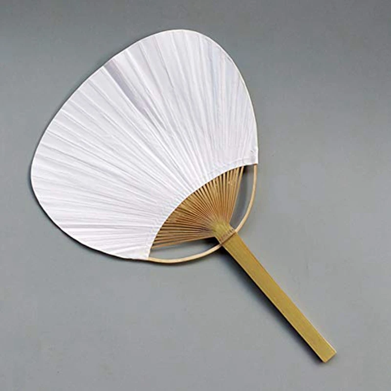 36 Pcs/Lot Wedding White Paddle Fan For Wedding Decoration