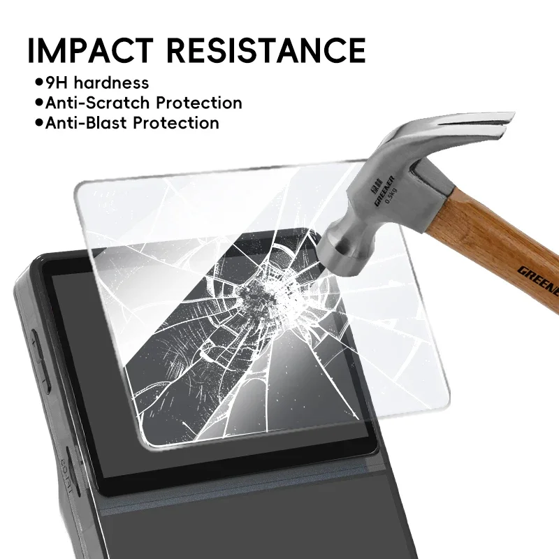 DATA FROG 6 IN 1 Glass+Bag for R36S Game Console Storage Bag & Screen Protectors Tempered Glass Film for Game Accessories