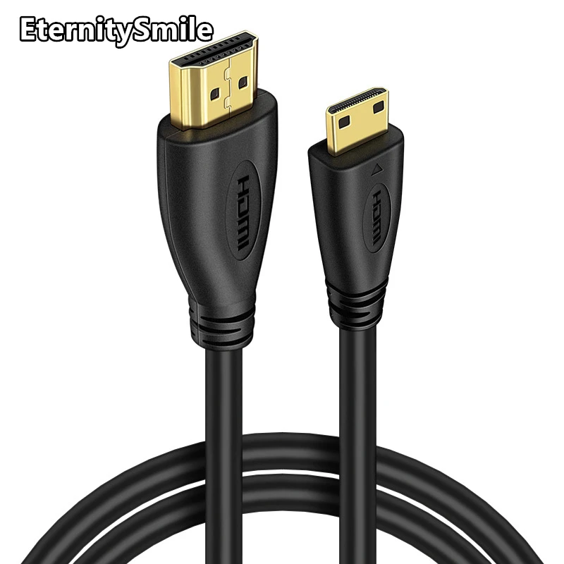 Flat Mini HDMI Cable High Speed 1080P 1.5m 3m  for camera monitor projector notebook TV