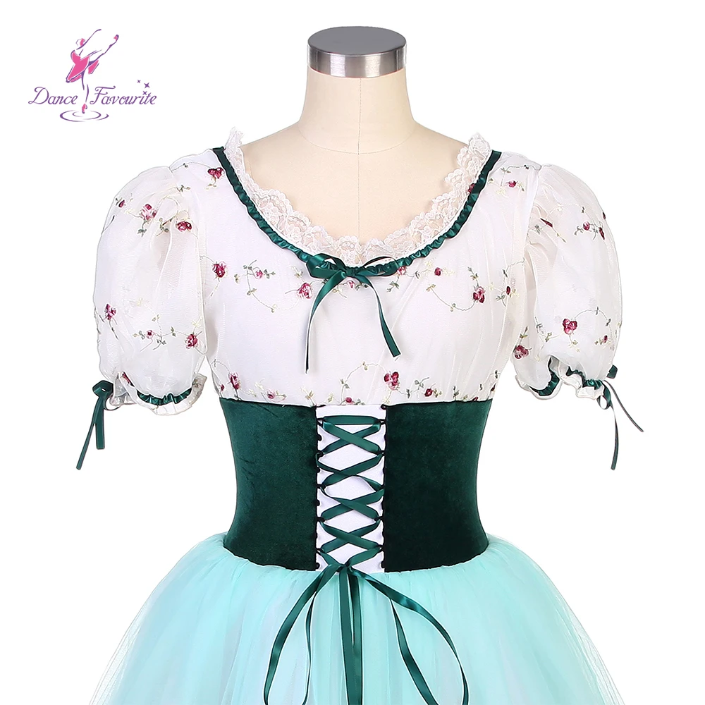الرقص المفضل الباليه تنورات قصيرة الأخضر الباليه توتو أزياء رقص رومانسية طويلة الباليه توتو ملابس رقص 20011 #5