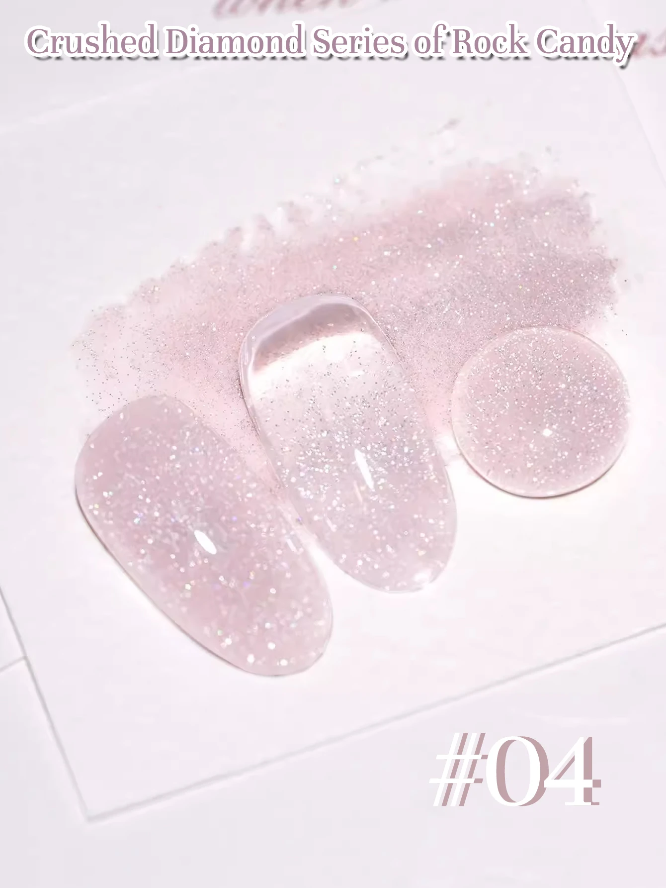 MIANEL 12ML 1-12 pezzi Smalto per unghie gel diamante schiacciato zucchero roccia Smalto per unghie glitter rosa I più venduti Unghie rosa Unghie estive