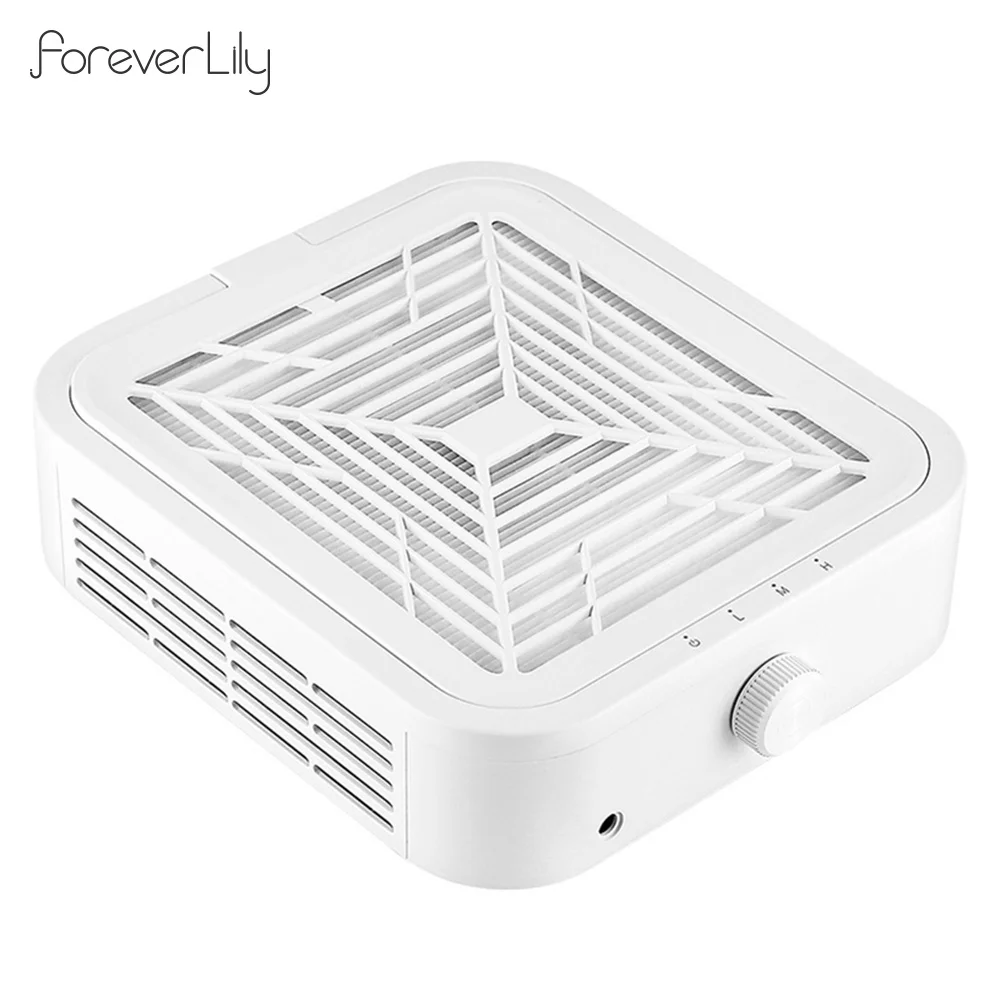 120W Powerful Nail Dust Collector Super Suction Brushless Nail Dust Extractor Nail Art Manicure Fan Vacuum Cleaner With 2 Filter