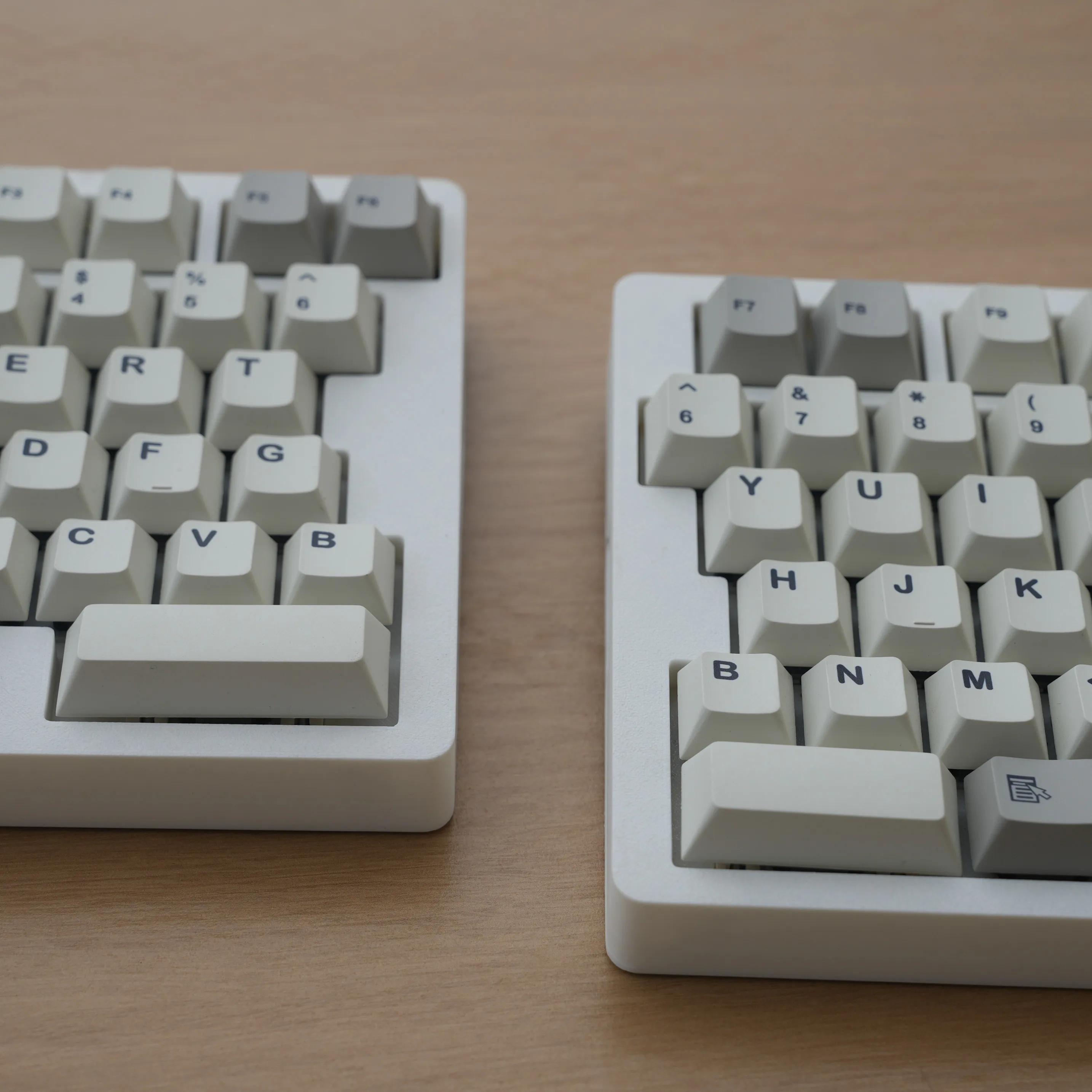WS75 Wireless Split Keyboard Kit Custom Hotswap 2.4G Single Mode Ergonomics Keyboard 84 Keys Left Right Hands Keyboards QMKVIAL