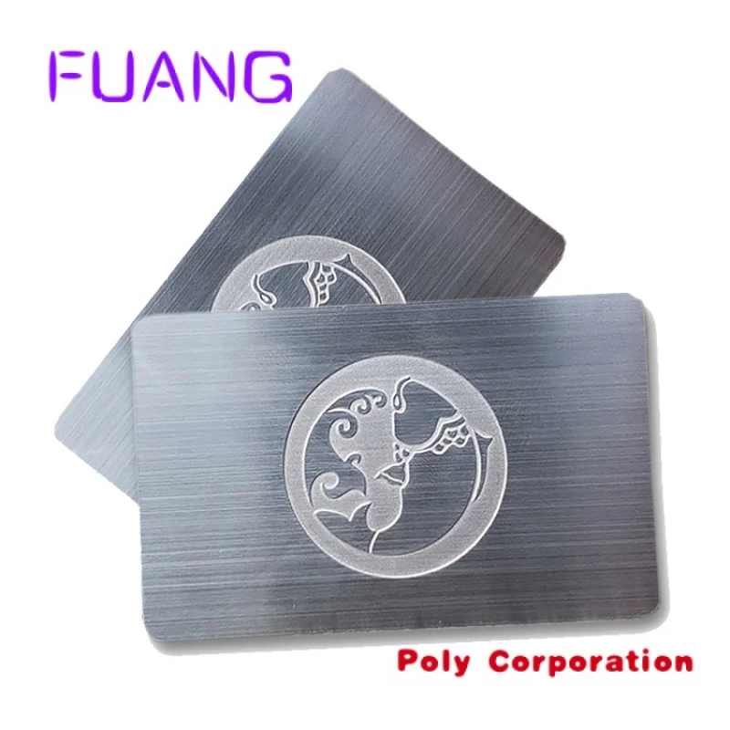 Custom  Custom Brand Name Logo Business Metal Card Aluminum Business Cards Gold Promotion Carbon Steel Custom Metal Membership C