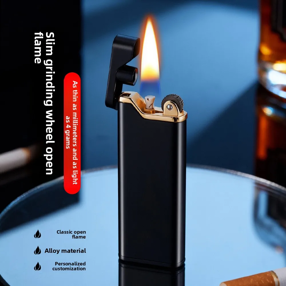 Metal Light Grinding Wheel Lighter Explosion Personality Explosion-proof Portable Oil Cigarette Lighter Repeated Filling Fashion
