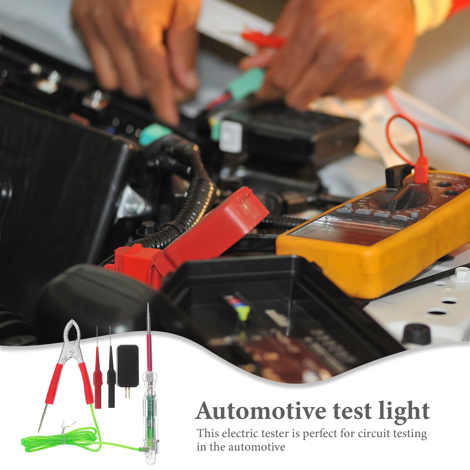 

1Set LED Circuit Test Pen Auto Electric Tester Practical Car Voltage Tester with Resistance for Automotive Repairs