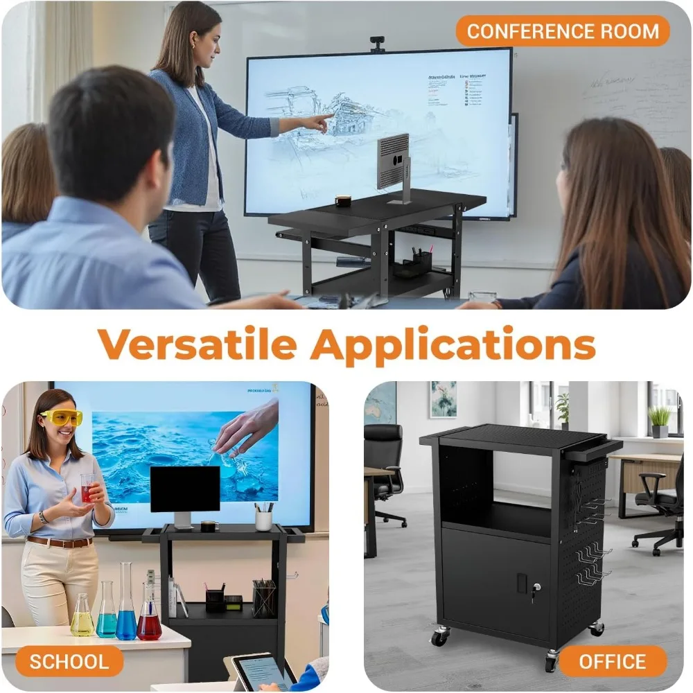 ONELUX 2319 عربة تخزين من الأكريليك الشفاف، عربة بار متنقلة #6