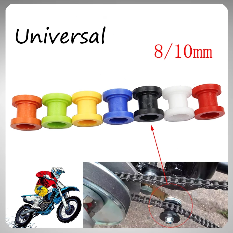 Rodillo tensor de cadena de 8/10 mm para motocicleta, enduro, todoterreno, bicicleta, ATV, dirt bike, guía de rueda y tensor deslizante