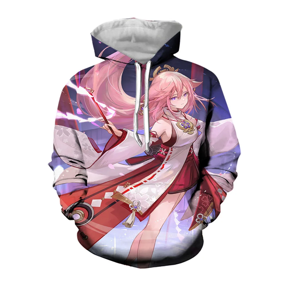 

Jumeast Anime Genshin Impact Hoodies For Men Aesthetic Characters Hooded Sweatshirts Men's Hoodie Casual Streetwear Winter Coat