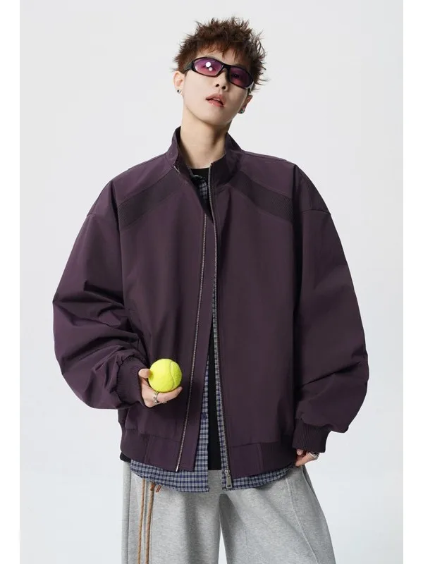 

Cleanfit Men's Pilot Jaet Faionable Versatile Patchwork Outerwear Casual ort Baseball Sle Spring Autumn Leisure Polye...