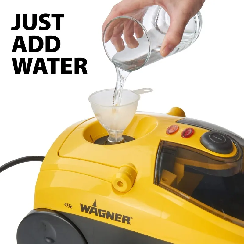 Wagner Spraytech 0282014 915e On-Demand Steam Cleaner & Wallpaper Removal, Multipurpose Power Steamer, 18 Attachments Included