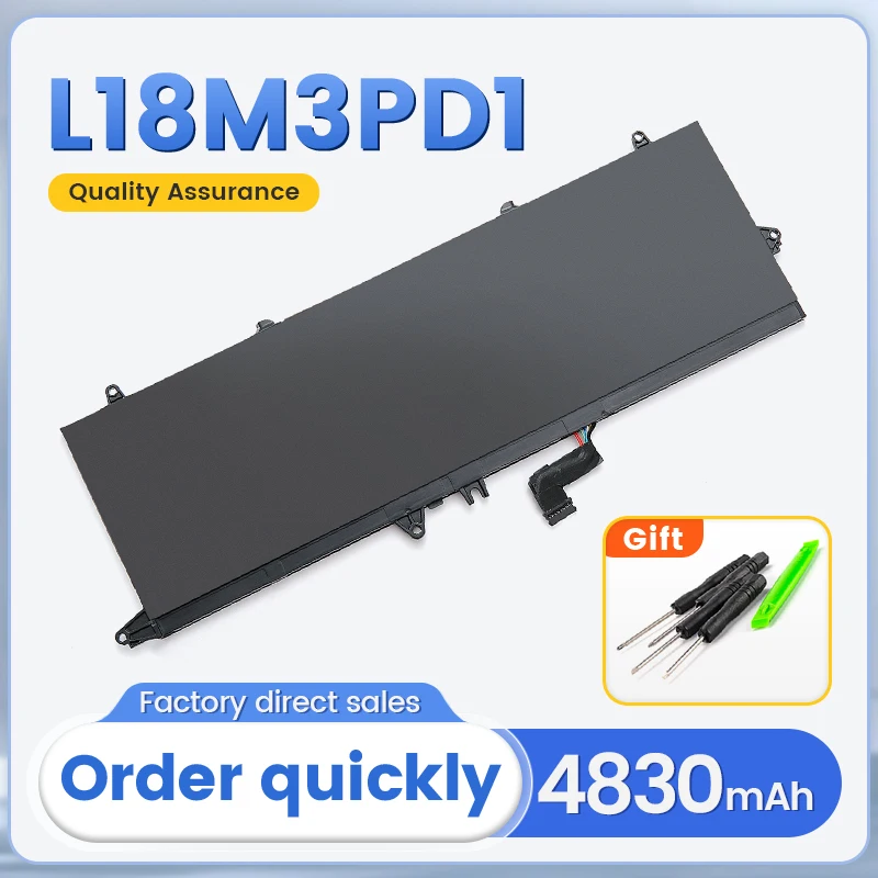 Batterie d'ordinateur portable SOMI L18M3PD1 L18C3PD2 pour Lenovo ThinkPad T14s Gen 1 T490s T495s L18C3PD1 L18L3PD1 L18M3PD2 Batterie de remplacement