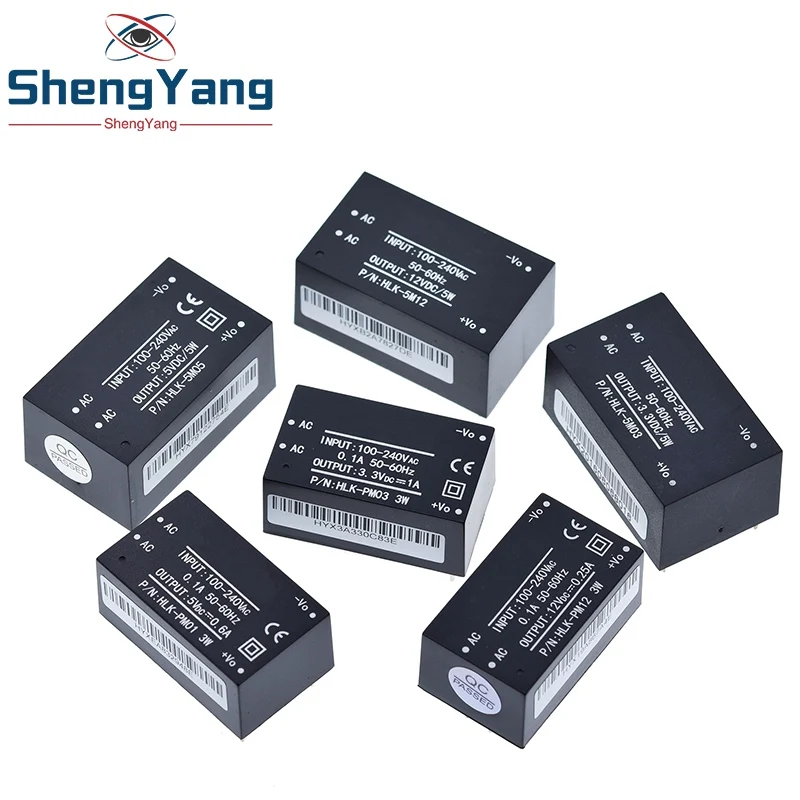 HLK-PM01 HLK-PM03 HLK-PM12 AC-DC 220V to 5V/3.3V/12V Mini Power Supply Module Intelligent Household Switch HLK-5M05