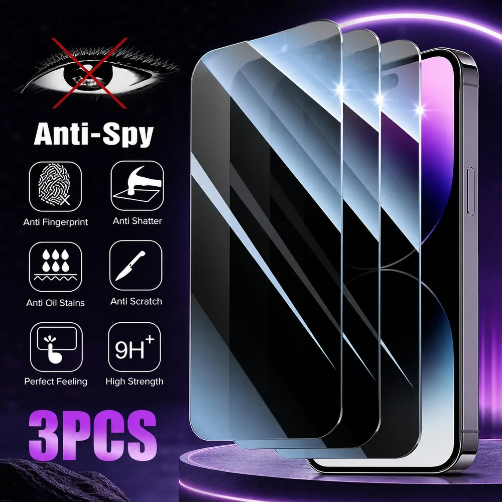 3PCS Privacy Tempered Glass For Infinix Hot 60 Pro+ 60 Pro 60 Anti Spy Screen Protector For Infinix hot 60i 50 Pro 4G 50 Pro+ 4G