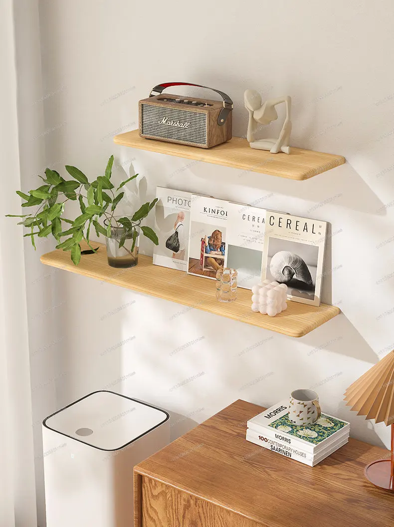 Wall shelf, wall decorative shelf, bookshelf, wall-mounted TV sofa, custom word baffle