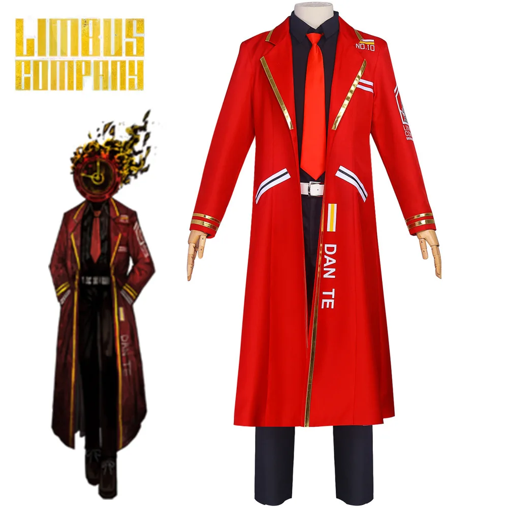 

Border Prison Bus Company Cos Suit DAN TE Dante Cos Suit Long Game Red Uniform Cosplay Costume
