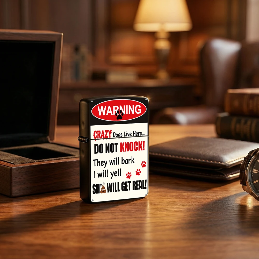 Vintage Collectible Lighters - Encendedor con tapa abatible, diseño divertido