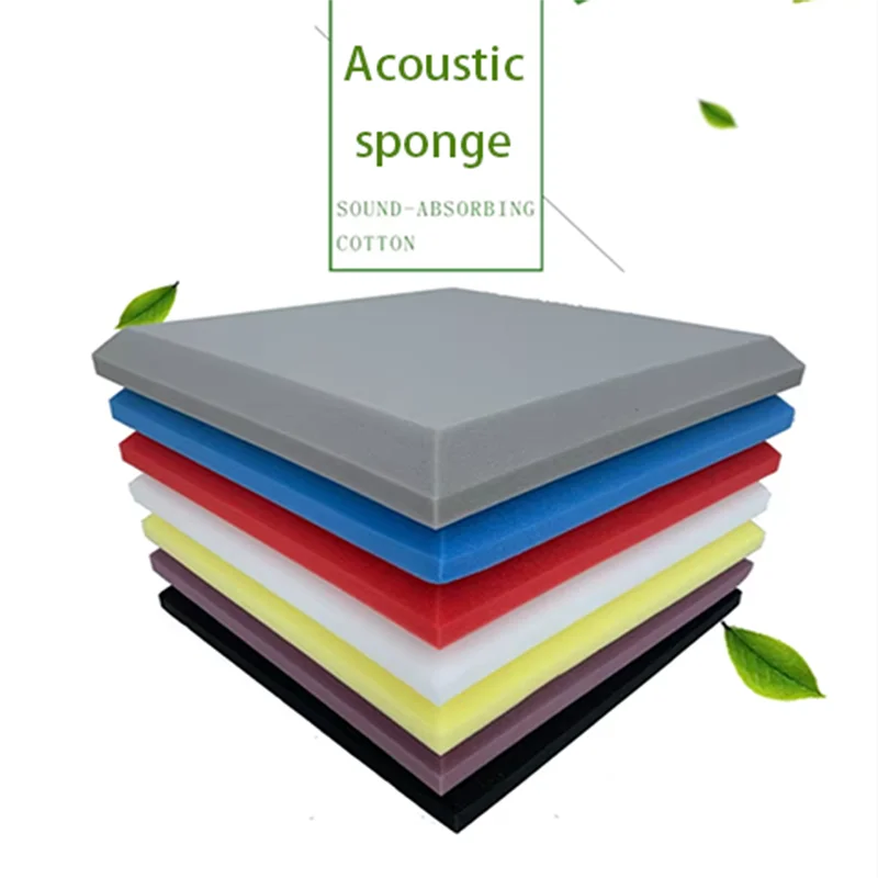 500x500x50mm Wall Soundproof Foam Sound Absorption Treatment Panel DIY Studio Acoustic Foam KTV Sound Wedge Protective Sponge