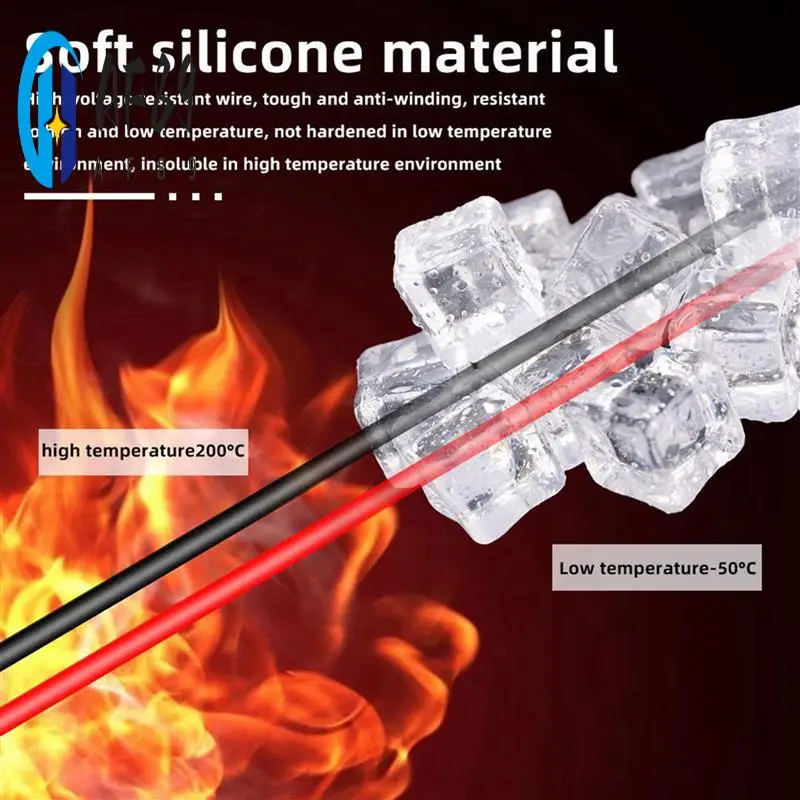 

AF89-2X Multimeter Test Leads Silicone Line 1000V 20A Needle-Tip Probe Tester Multimeter Cable