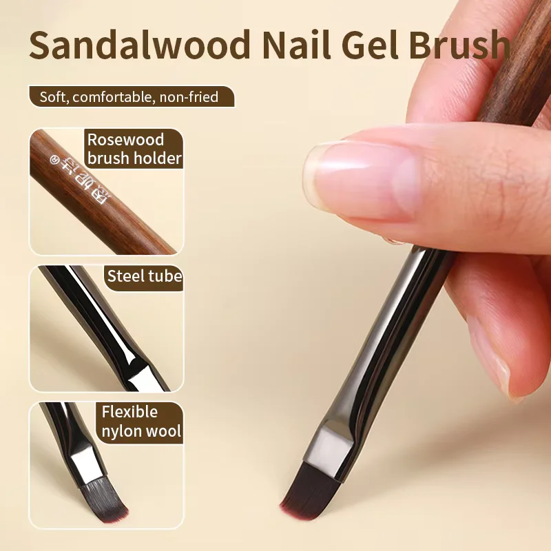 Set di pennelli per unghie Grande cerchio quadrato Terapia della luce Penna per pittura Pittura Fiore Linea di trazione speciale Penna per spazzare gradiente universale