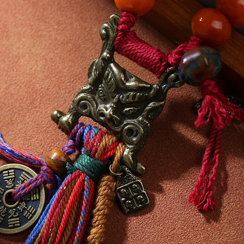 Tibetan scripture pendant, traditional scripture buckle bag, trailer hanging accessories, cultural and decorative ornaments