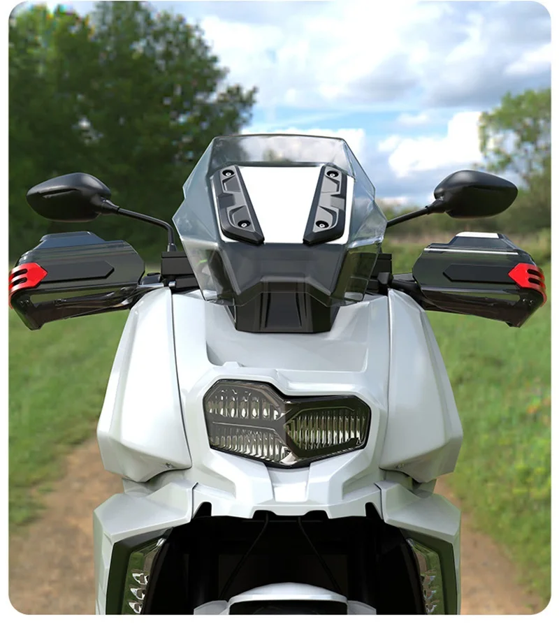 สำหรับรถจักรยานยนต์ฮอนด้า ซูซูกิ ฮาร์เลย์ ยามาฮ่า อุปกรณ์เสริมอเนกประสงค์  ฝาครอบแฮนด์อะลูมิเนียม  แผ่นกันลม  แผ่นป้องกันมือ