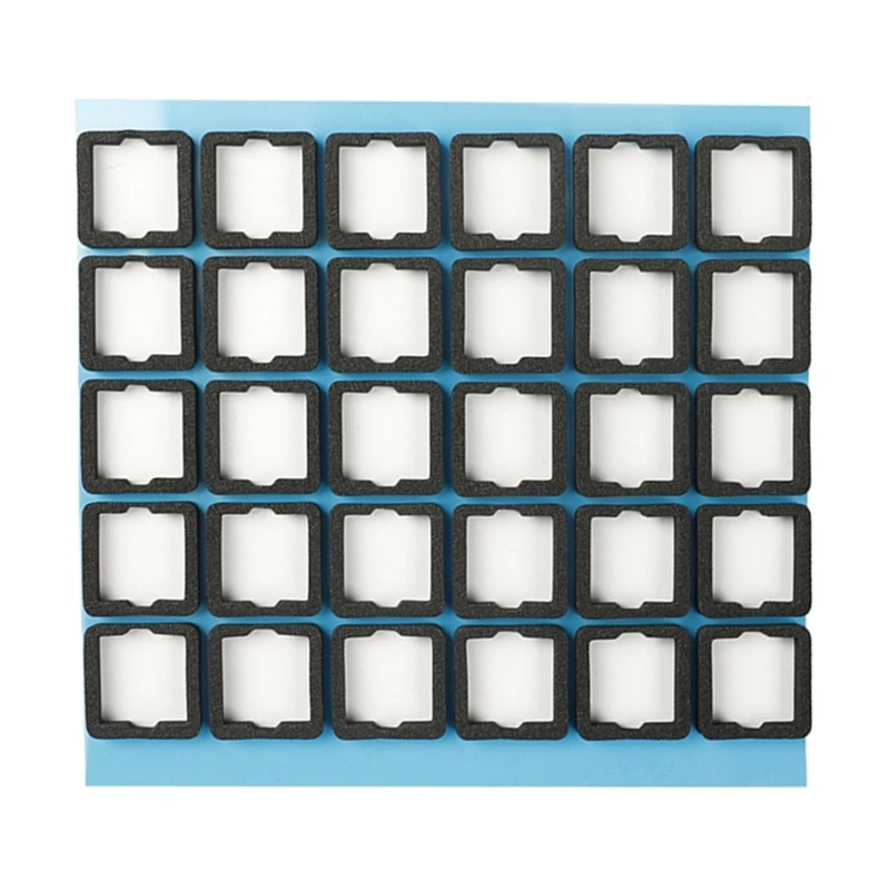 120pcs interruptores teclado amortecedores som 3.5mm teclado sanduíche algodão macio interruptores únicos silenciadores