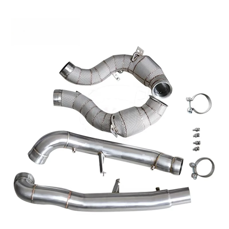 Exhaust Catted Downpipe for GT/GTC/GTS/GTR OPF 2015+ with Heat Shield