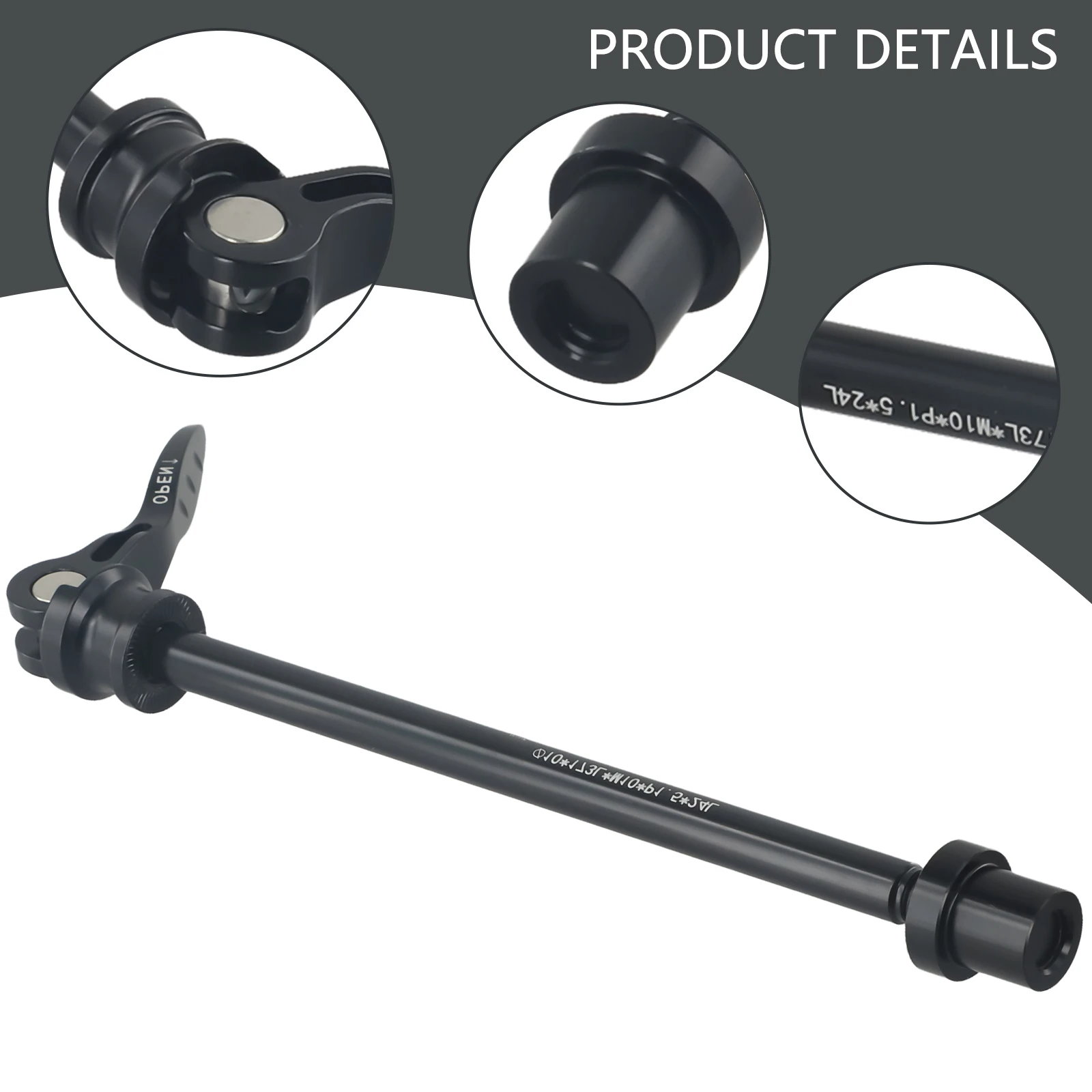 

Titanium Skewers 135*10mm Road Bicycle Precision Engineered 135*10mm Bike Axle Skewer Adapter for Front Rear Wheel Hub