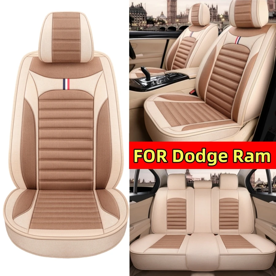 

FOR Dodge Ram Car seat cover linen full wrapping whole car 5-seat cover breathable non-slip seat cover four seasons