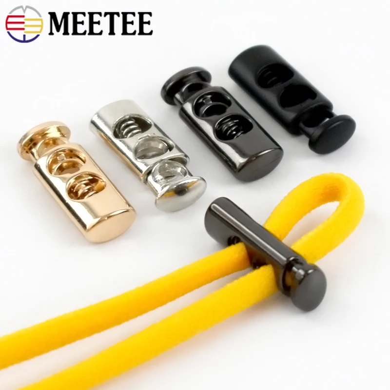 

10/20/50Pcs 12mm Metal Cord Stopper 2 Hole Elastic Rope Lock Adjustable Buckle for Shoelace Hat Hoodies Clasp DIY Bag Accessory