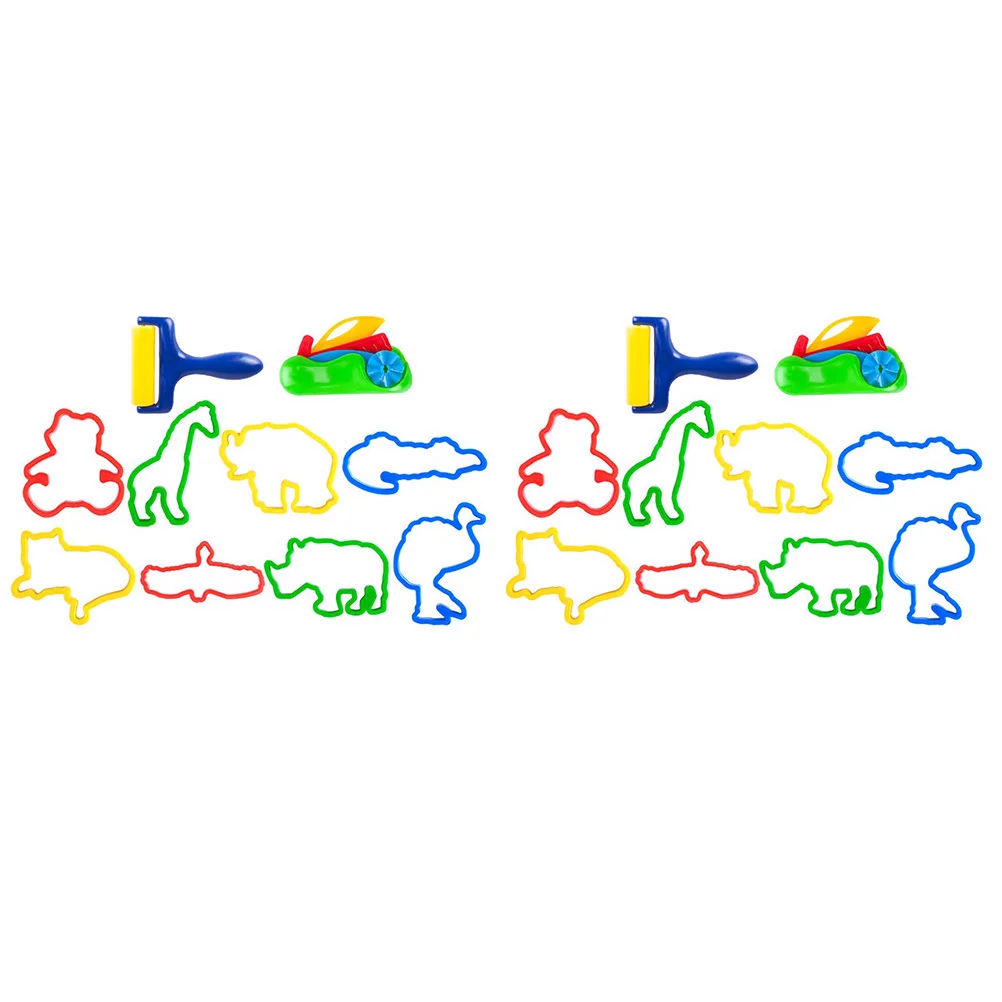 20 قطعة للأطفال لتقوم بها بنفسك قوالب الطين مجموعة أدوات البلاستيسين للأطفال الخبز الشوكولاته النمذجة الأنشطة الحرفية التعليمية #1