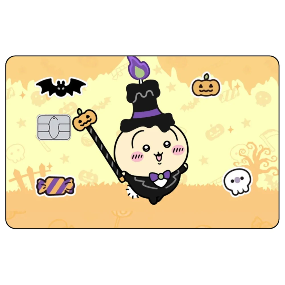 ملصق كارتوني لطيف لبطاقة الائتمان Hachiware ملصق Usagi غير لامع لـ VISA JCB وبطاقة Mastercard تزيين مقاومة للخدش