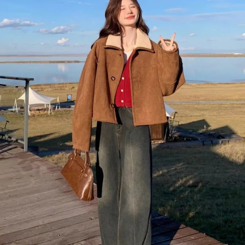 Women Jackets Winter Coat Jacket  Puffer Jacket Women 2025 New Chic Fur Thick Warm