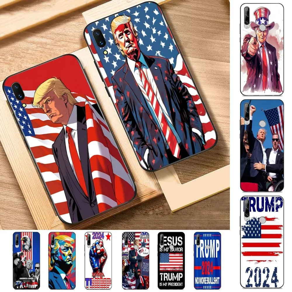 

D-Donald T-Trump 2024 Phone Case For Huawei Y9 6 7 5 Prime Enjoy 7s 7 8 Plus 7a 9e 9plus 8E Lite Psmart Shell
