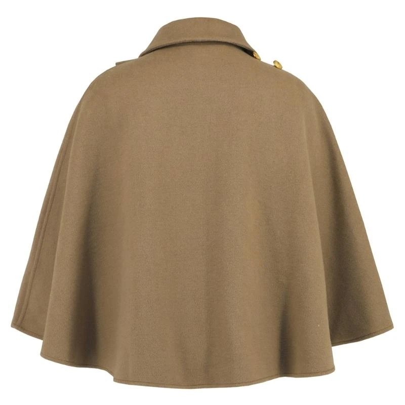 Women Crosses Front Faux Wool Capelet Ponchos Fall Winter Shawls Wrap Coverup