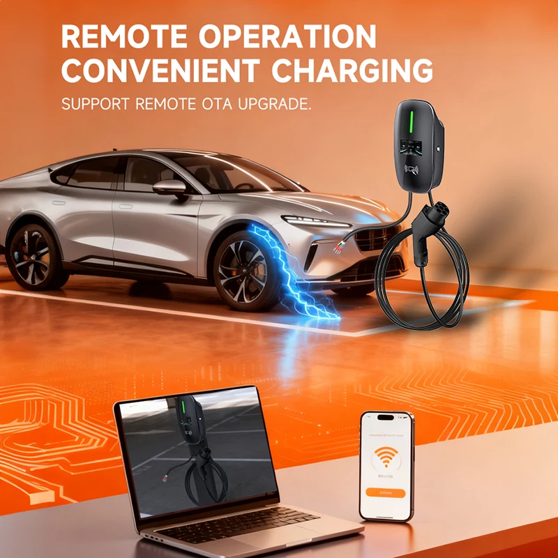 GBT 7KW 32A Настенное зарядное устройство для электромобилей Станция быстрой зарядки Настенная зарядная станция для электромобилей для электромобилей