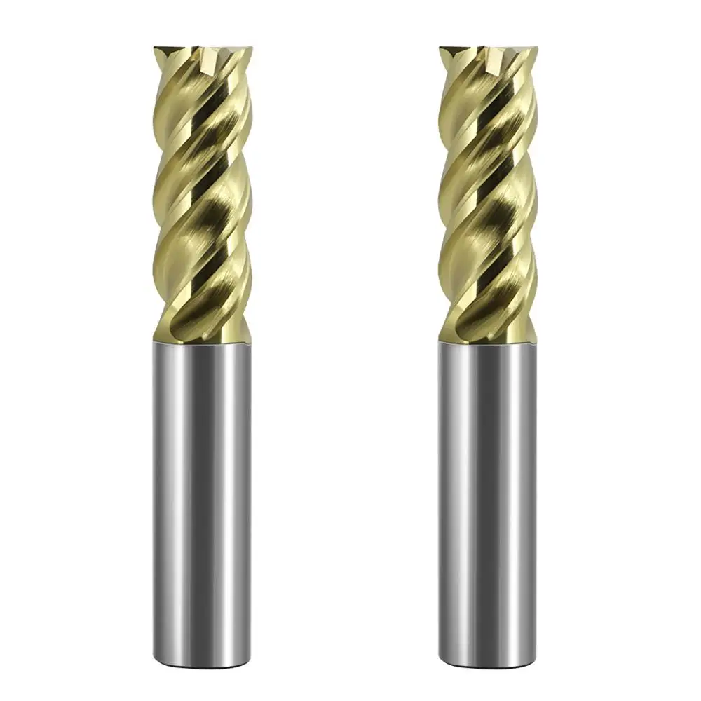 Augusttools-fresa de extremo de carburo MHX, fresa con ranura en U de 4 flautas, fresas de acero de tungsteno para electrodos de cobre, aleación de titanio