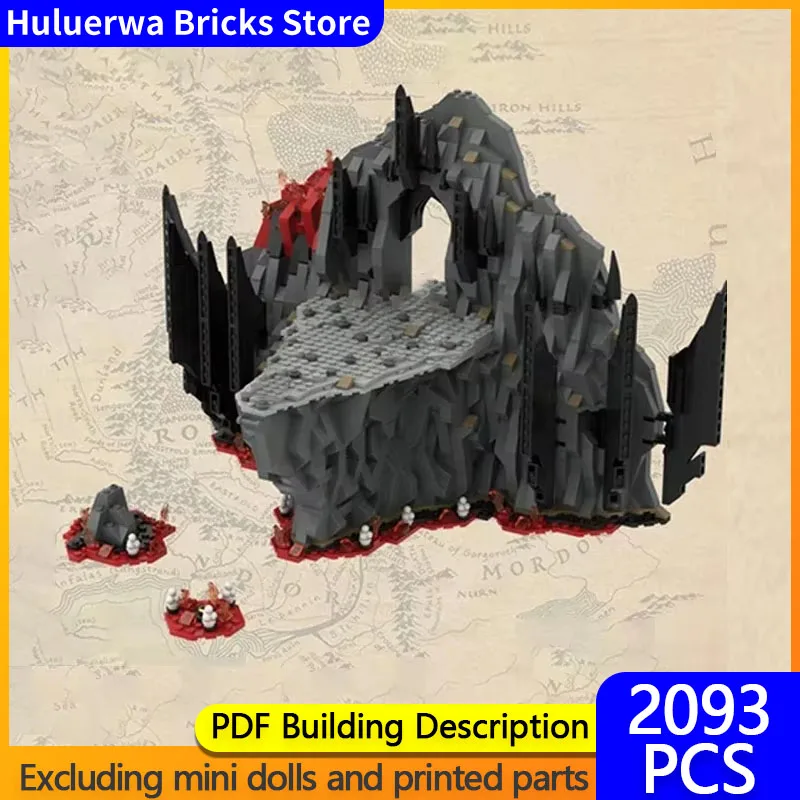 Ring Movie Model MOC Building Bricks Crack Dark Volcano Booth Modular Technology Gifts Holiday Assemble Children Toys Suit