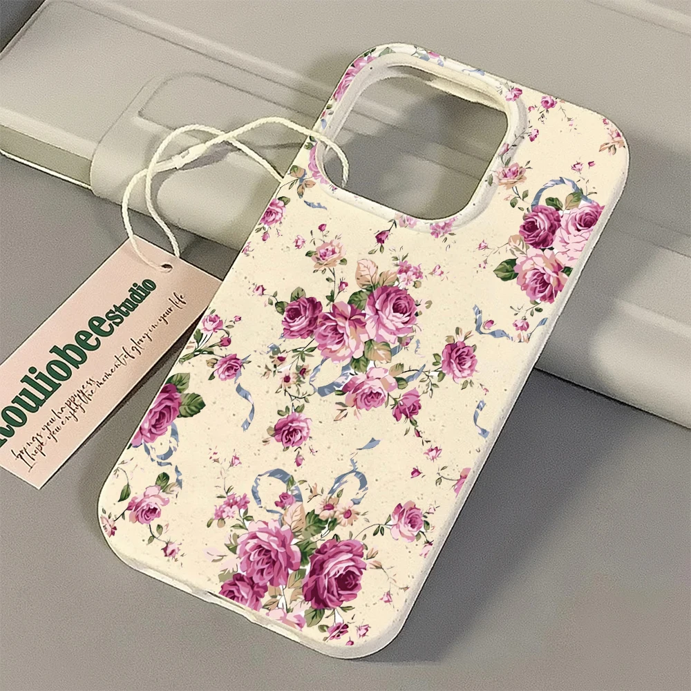 Advanced Flowers Phone Case For IPhone 16 15 Case For IPhone 11 13 12 14 Pro Max XR X Xs Max 7 8 Plus Cover Case Funda Bumber