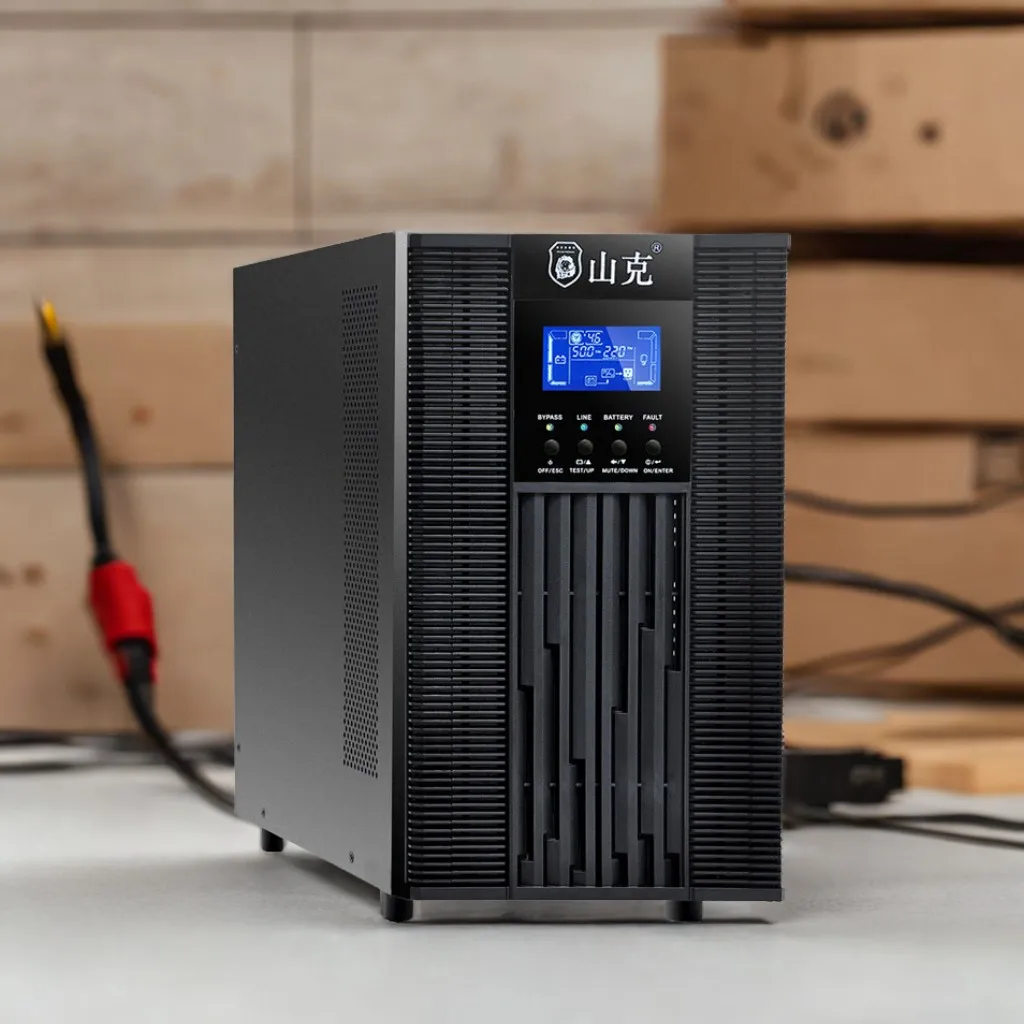 Shanker SC6KS แหล่งจ่ายไฟสำรอง SC10KS UPS 6KVA ออนไลน์/4800W มีความเสถียรเครื่องทนทานโดยไม่ต้องใช้แบตเตอรี่