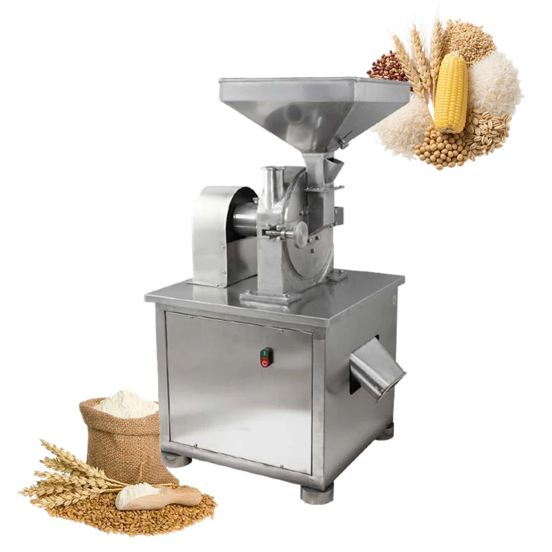 Multi-functional Toothed Disc 800 Kg/h Spice Maize Meal Commercial Grain Mill Herb Crusher Bean Flour Making Machine