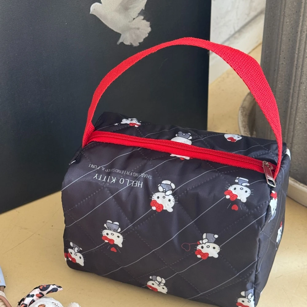 

Женский клатч Hello Kitty Kawaii, косметичка большой емкости, милый органайзер для косметики, клатч, косметичка, косметичка