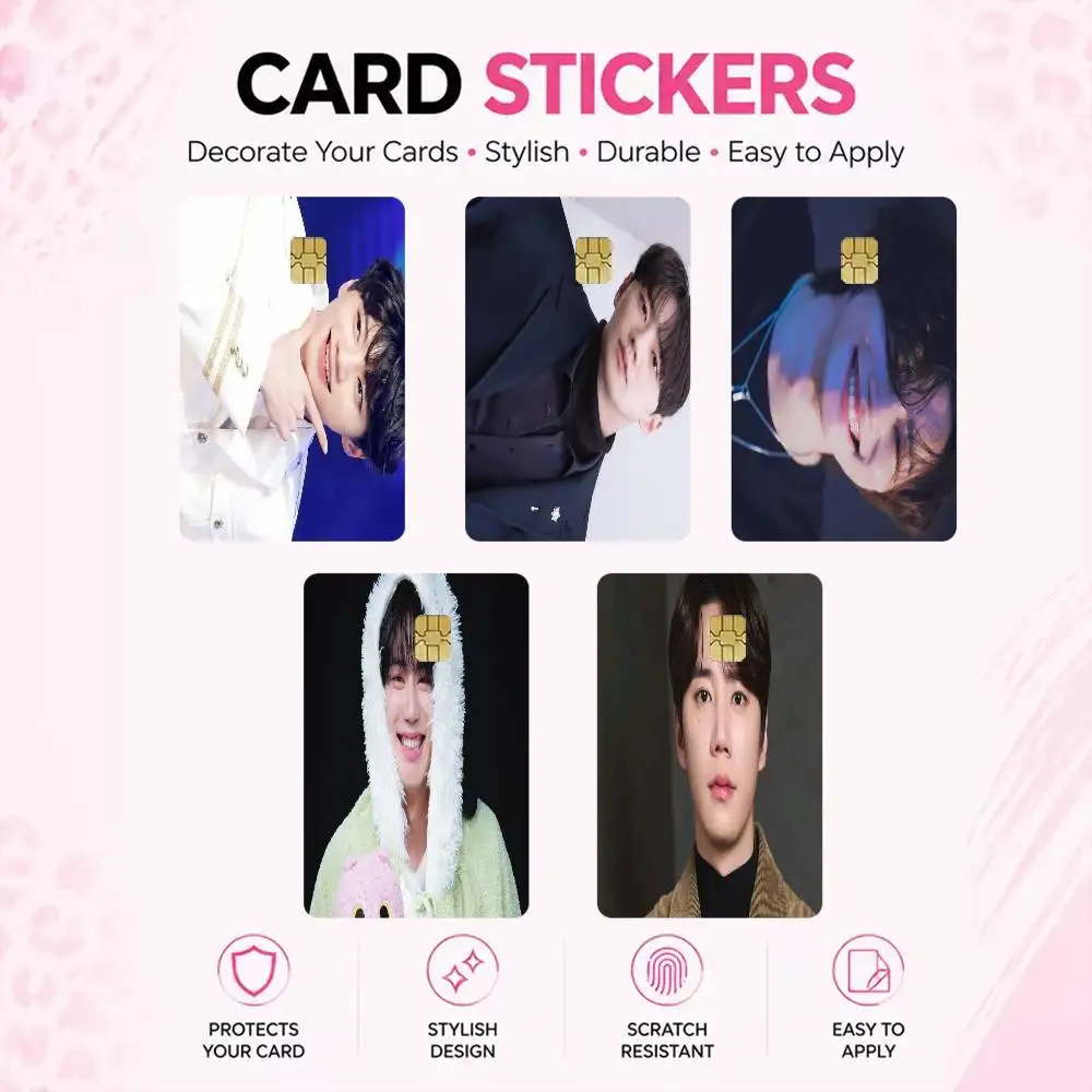 Lee J-Jun Young High‑Res Game Chip Decals Credit Card Mini Waterproof Vinyl Ornament Useful Gift