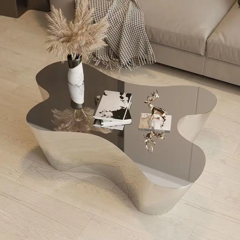 Modern Minimalist Irregular Sculpture Creative Shaped Stainless Steel Artistic Decorative Piece for Home Garden