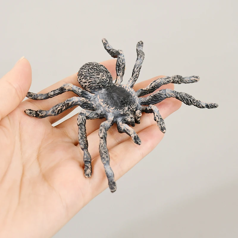 

2pcs Halloween Horror Black Spider Haunted House Spider Web Bar Party Decoration Supplies Simulation Tricky Toy Halloween Decor