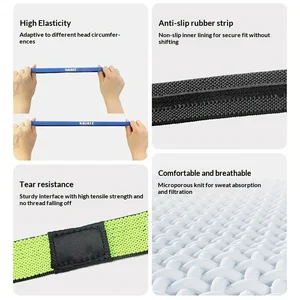 Aolikes Unisex Non Slip Sports Headband Elastic Anti Sweat Hair Band for Men Women Running Yoga Fitness Gym Workout
