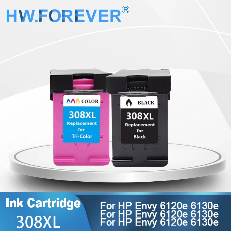 308XL 308 Compatible Ink Cartridge For HP Envy 6120e 6130e 6165e 6520e 6530e for HP DeskJet 2900 Series Printer Ink Cartridge